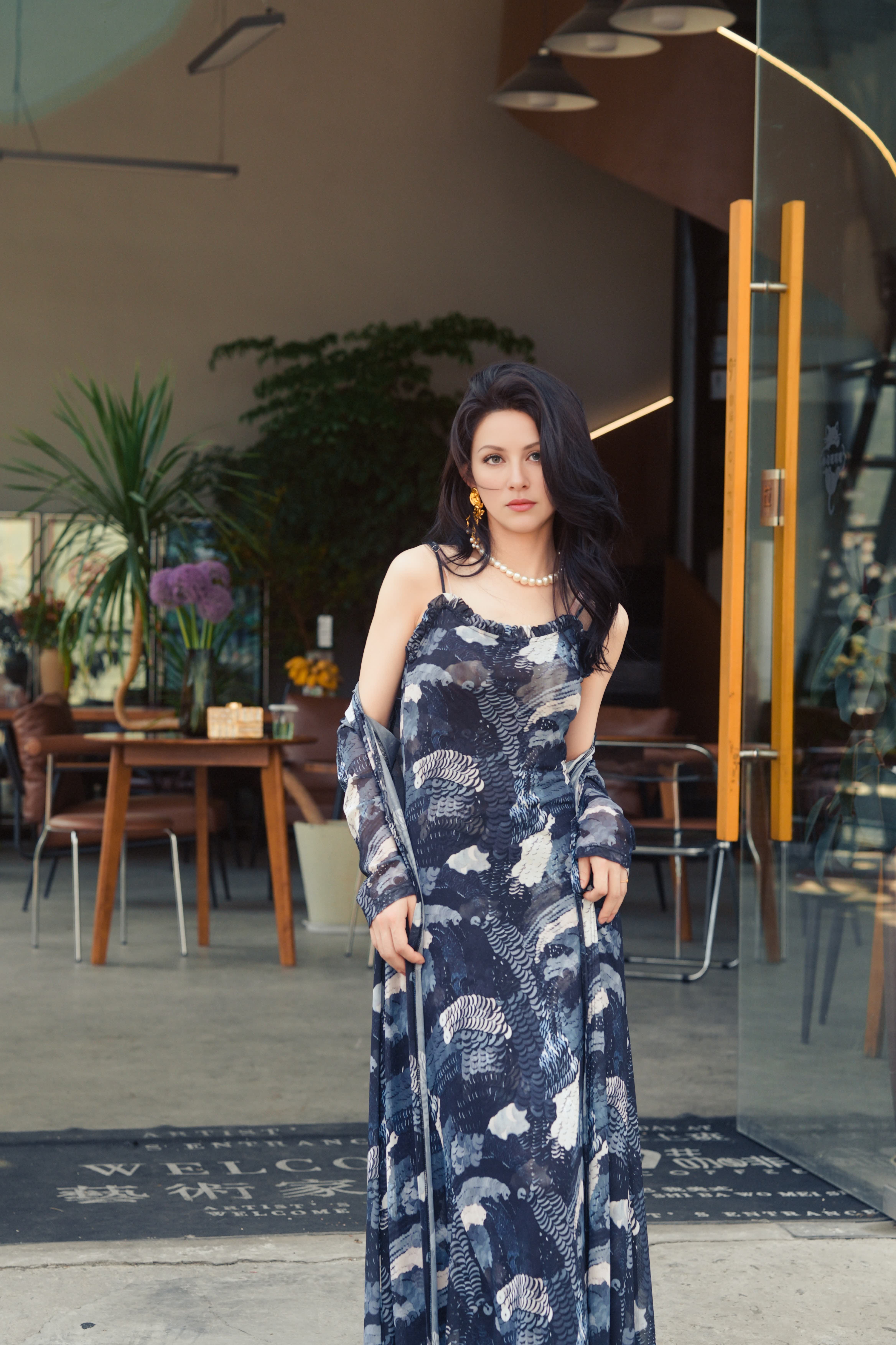 hzhjs new designer style black peacock jacket is versatile light luxury fashionable casual long sleeved and slimming