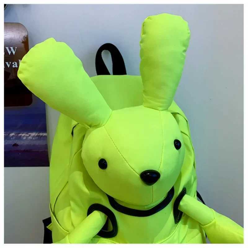 Female Backpack Cartoon Cute Rabbit Backpack 2025 New Large Capacity Action Figure Lightweight Student School Bag Girl Travel Bag y250718