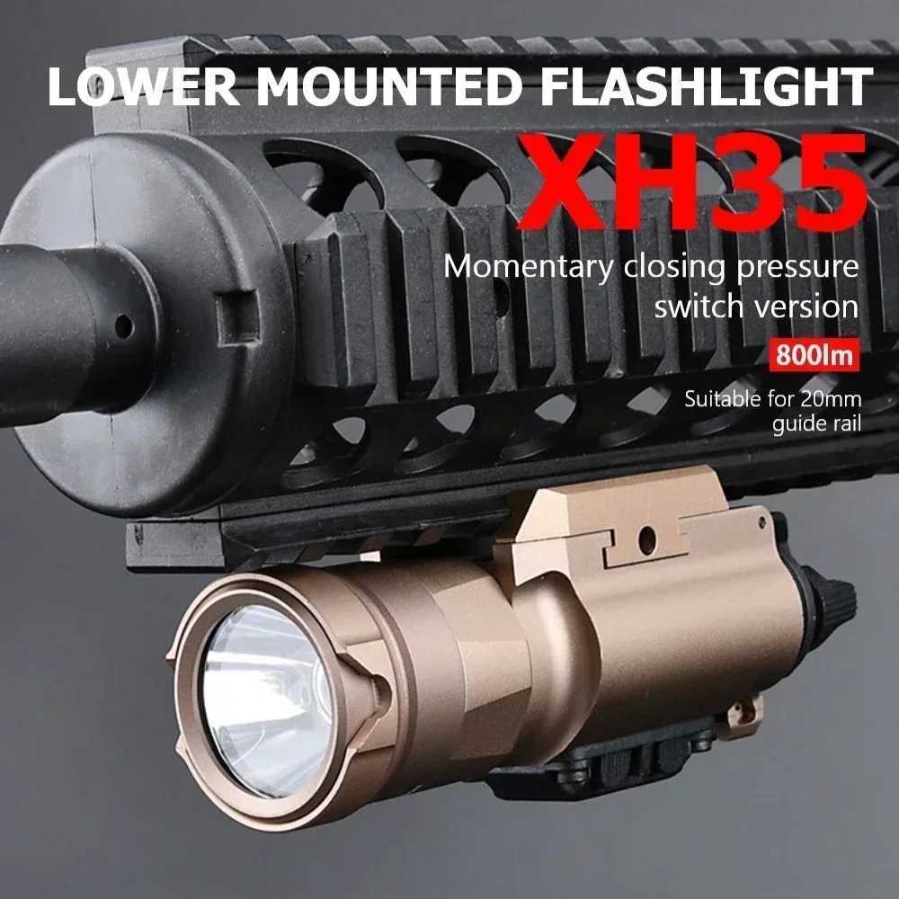 Tactical Surir X300U Tactical Flashlight Metal Pistol Scout Light Airsoft Weapon Gun Light Hunting Accessories Fit 20MM Rail XJ250718