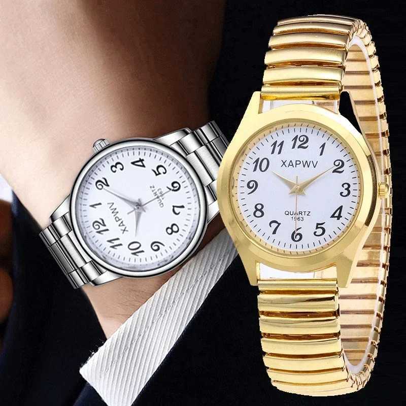 Fashion Women Men Watch Flexible Elastic Band Quartz Wrist Watch Steel Strap Couple Watch Gift W250718