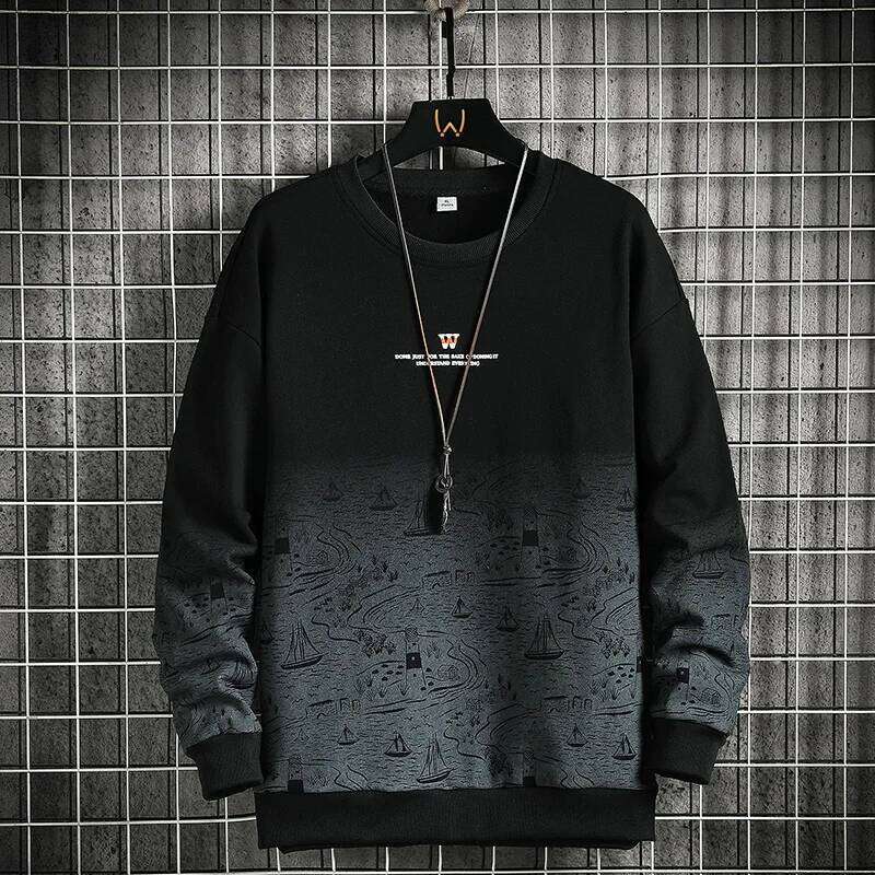 Autumn Spring 2023 Hoodies Sweatshirt For Men's Hip Hop Punk Pullover Streetwear Casual Fashion Clothes OverSize 5XL