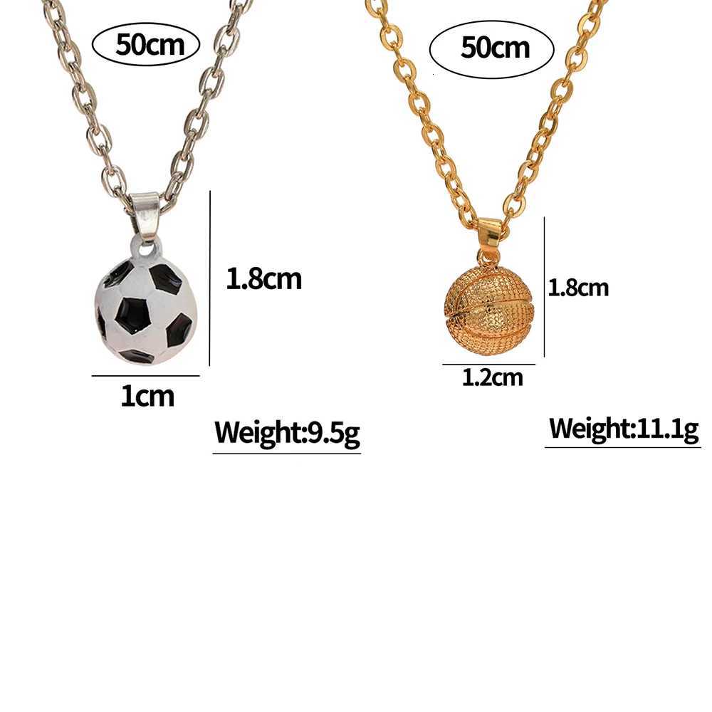 New In Sporty Basketball Football Pendant Necklace 3D Ball Choker For Wen Men Boys Fans Lovers Jewelry Party Birthday Gift W250718