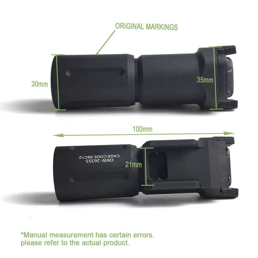 Weapon Okw Flashlight Metal Spotlight Oke Pl350 18650 18350 Flashlights Tactical High Power D Light With Original Full MarkingXJ250718