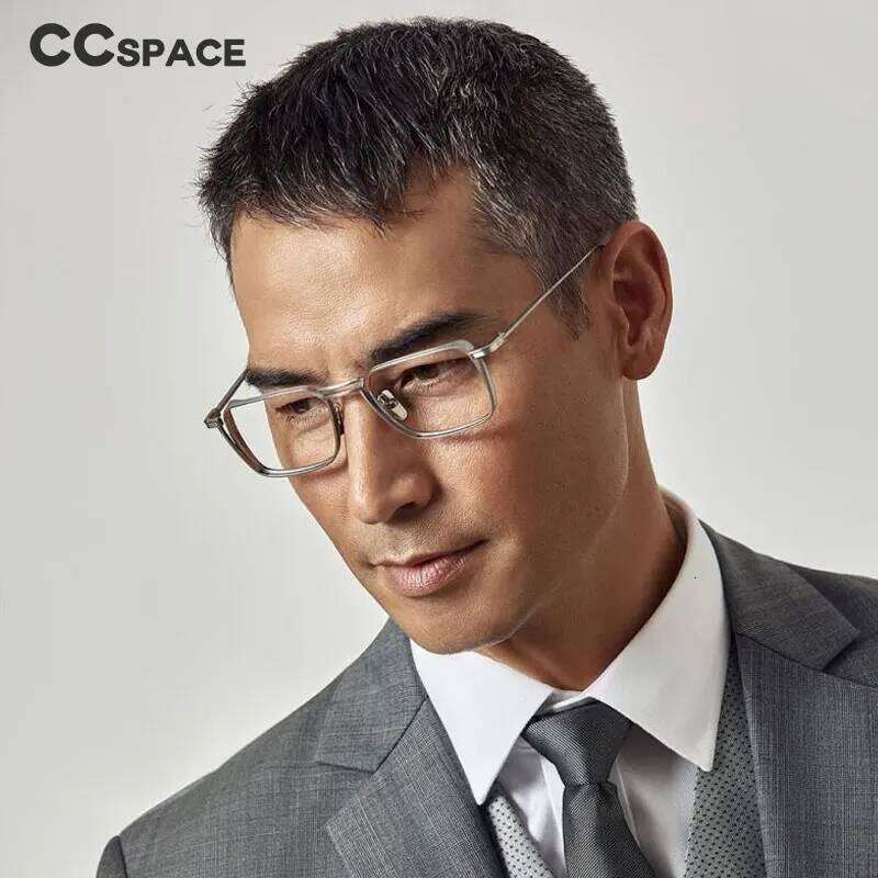 53229 Retro Square Pure Titanium Upscale Glasses Frames Men Women Fashion Optical Eyeglasses
