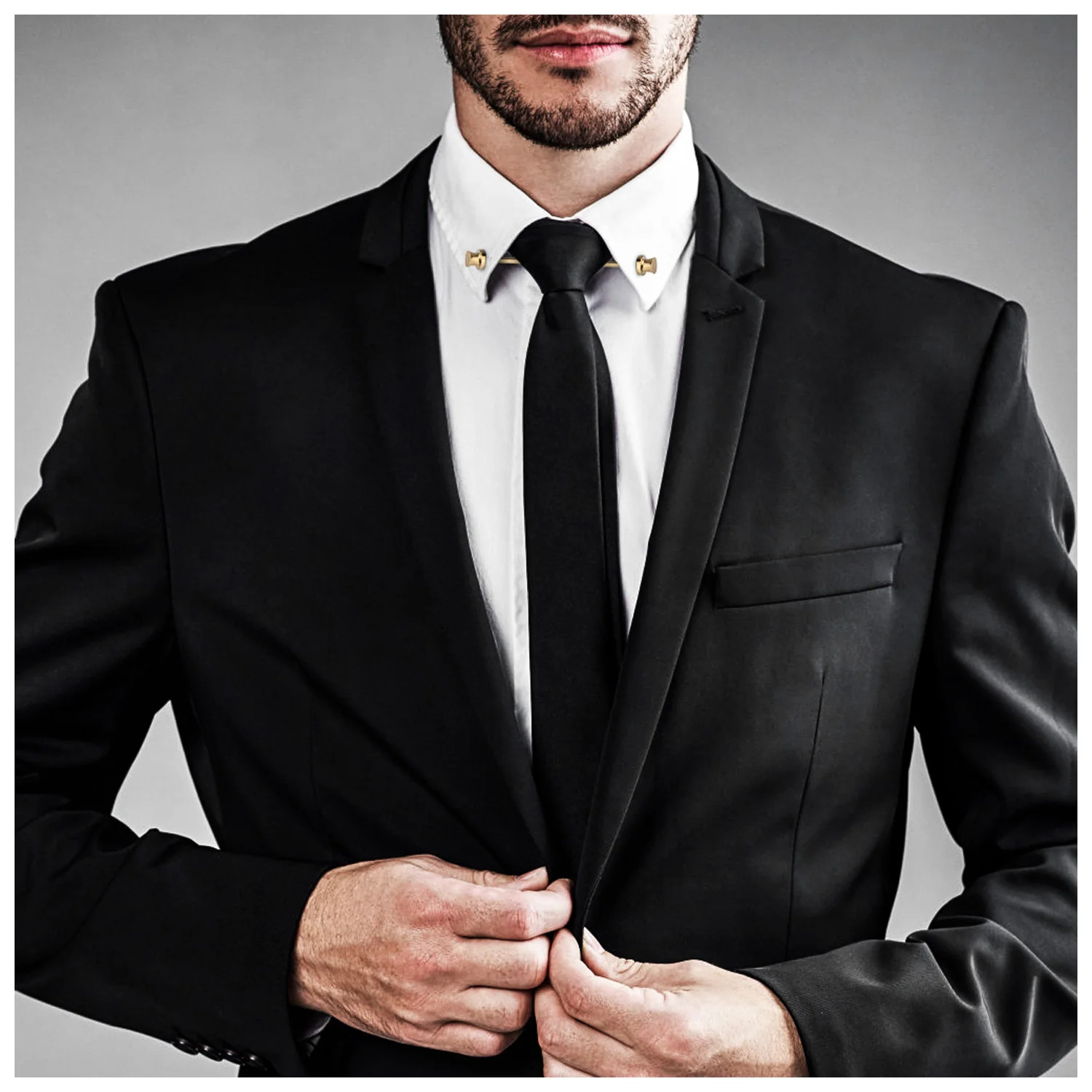 Clip For Collar Shirt Men Pins Tie Pinned Brooch With Box Wedding Souvenirs Lapel Pin Man Cufflinks 250715