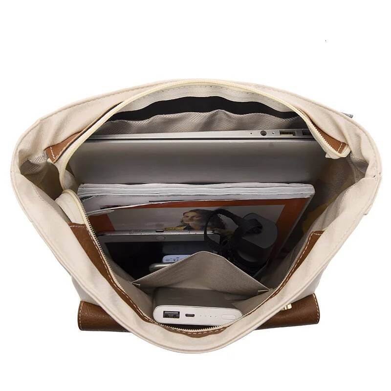 Women Backpack PU Leather Men Rucksack Vintage Double ladies Shoulder Large Capacity School Bag Backpacks Daypack bagpack high-quality