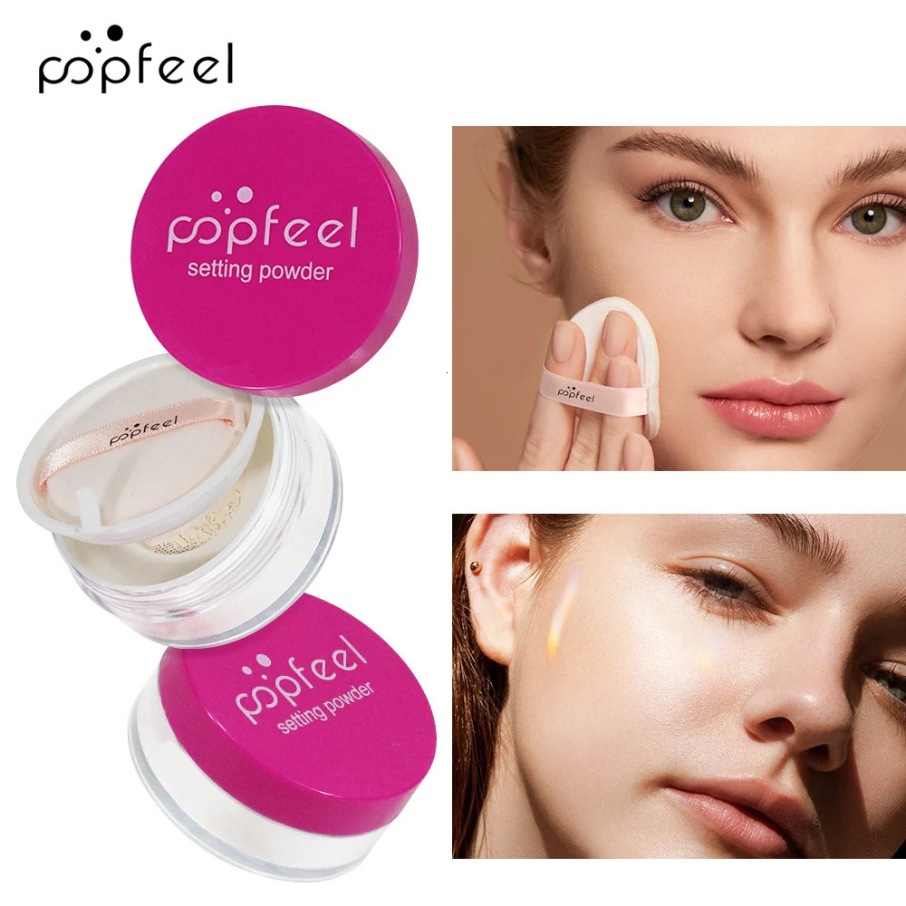POPFEEL Setting Powder Loose Powder Lightweight Creates Soft Focus Effect Long-Lasting 250716