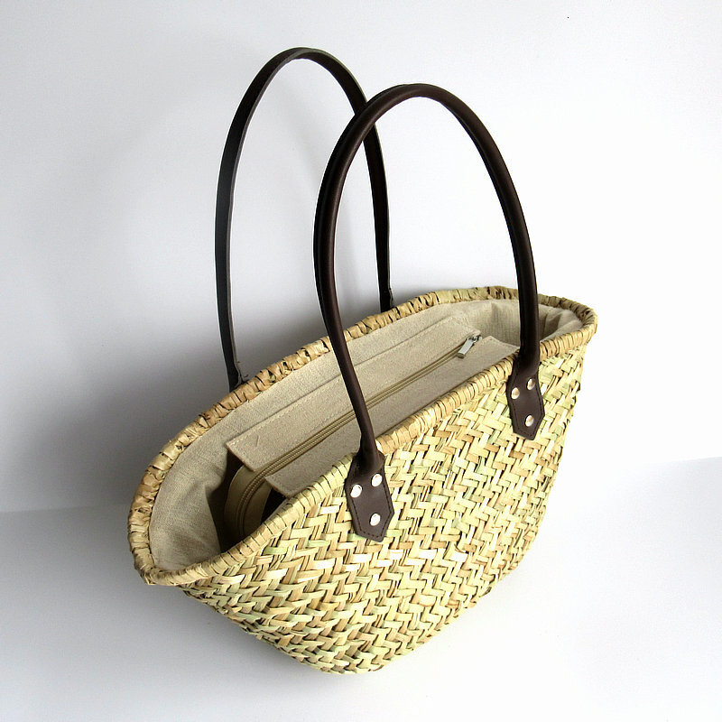 Grass Woven Diagonal Weave Small Handle Shoulder Trendy Women's Bag