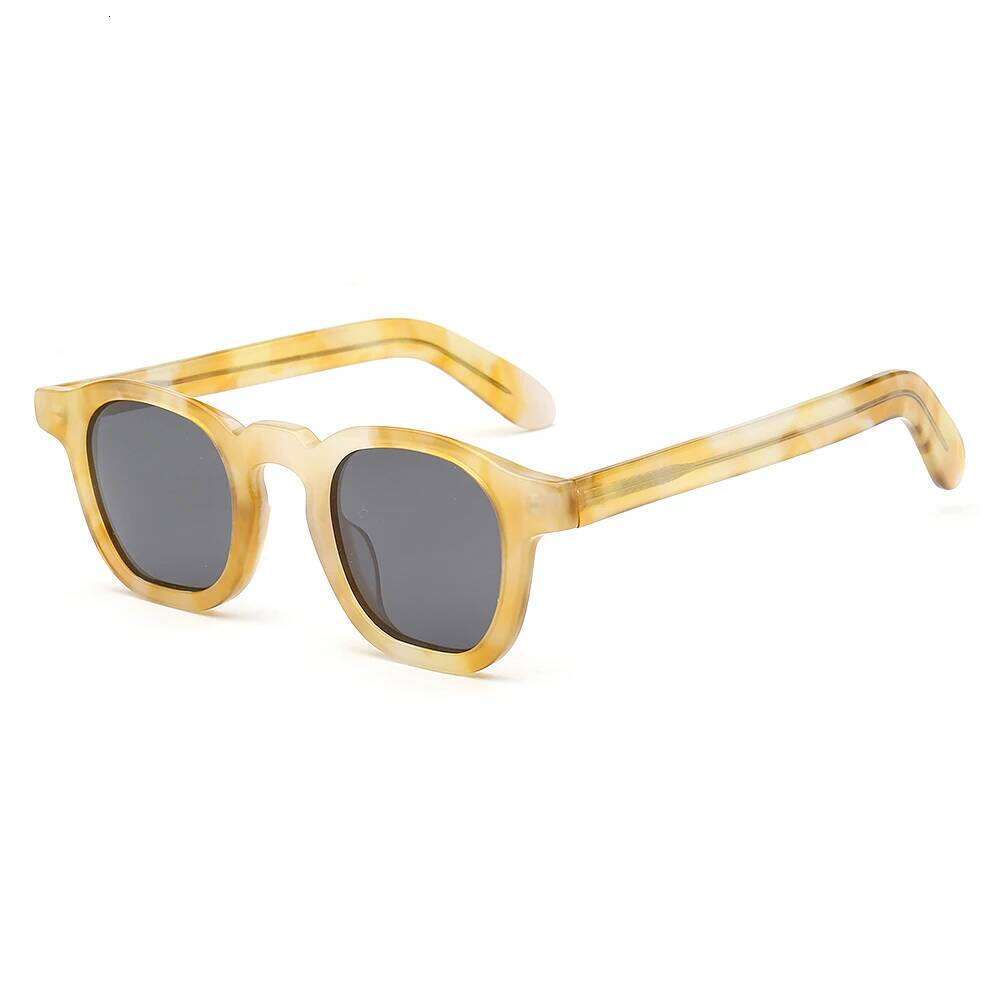 Trendy Square Sunglasses Polarized Mens UV400 Driving Frames for Women Transparent Sun Glasses Vintage Green Brown Fashionable