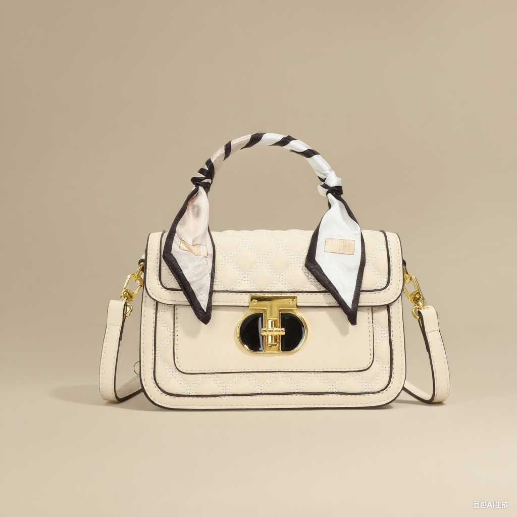 2025 New Fashion Buckle Women's Bag Popular Small Square Bag Handbag Satchel