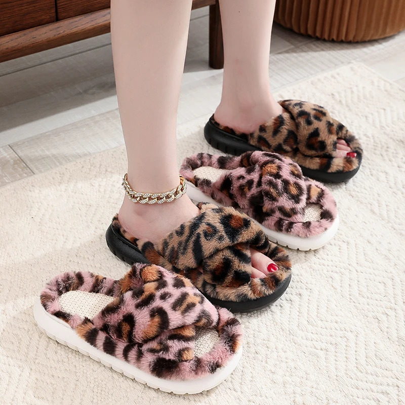 2024 Autumn Winter Women Home Slippers Open-Toe Cross Band Linen Soled Indoor Slides Linen Soled Non-Slip Bathroom Slippers 250716