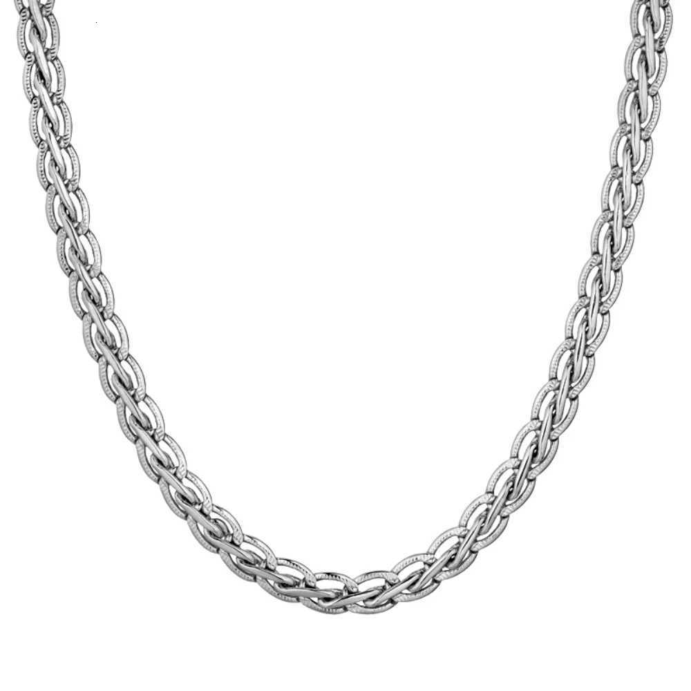 4MM 8MM Tail Chain Necklace for Men Wen Punk Long Stainless Steel Chain Chokers Silver Color Solid Metal Necklace W250718