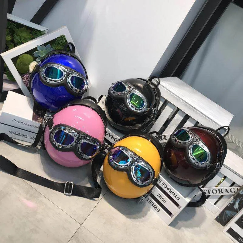 Personalized Helmet Women Backpacks Creative Hiphop Shoulder Crossbody Bags Chic Travel Back Packs for Girls Y2K Sac 250717