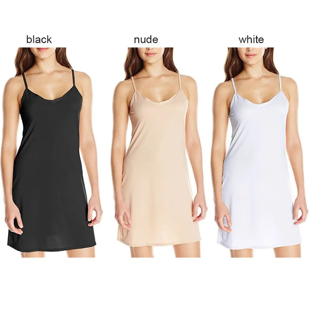 1PC Womens Sling Dress Holiday Sexy Slim Solid Short Summer Camisoles V Neck Backless Sleeveless Casual Slip Under 250717
