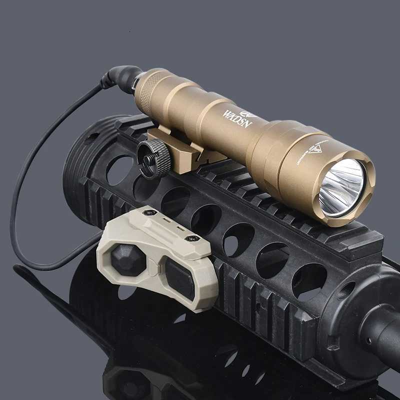 510/600 Lumens White D Light AXON Dual Switch Fit 20MM Rail Hunting Weapon Light SF Surir Tactical Flashlight M300C/M600U XJ250718