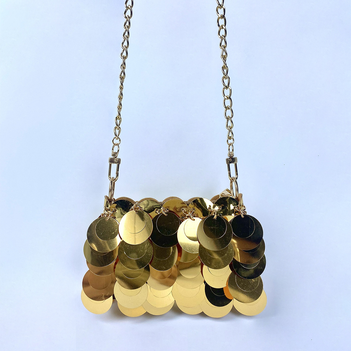 Sequin Mini Bag for Women Fashion Designer Bags Metal Chain One-shoulder Crossbody Dinner Bag