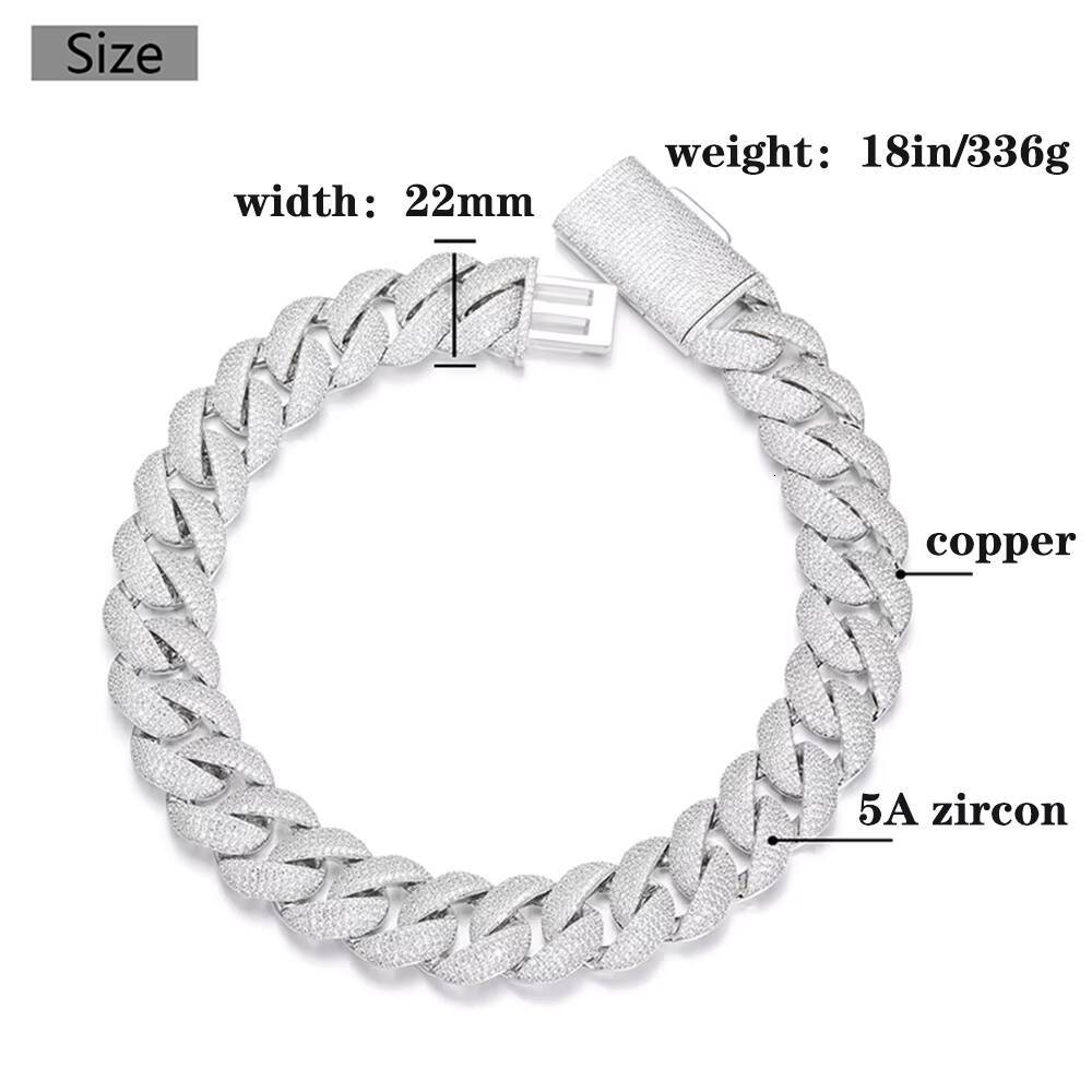 Custom Copper Cuban Chain 18K Gold Plated Zircon Jewelry for Men - Fashion Statement Necklace