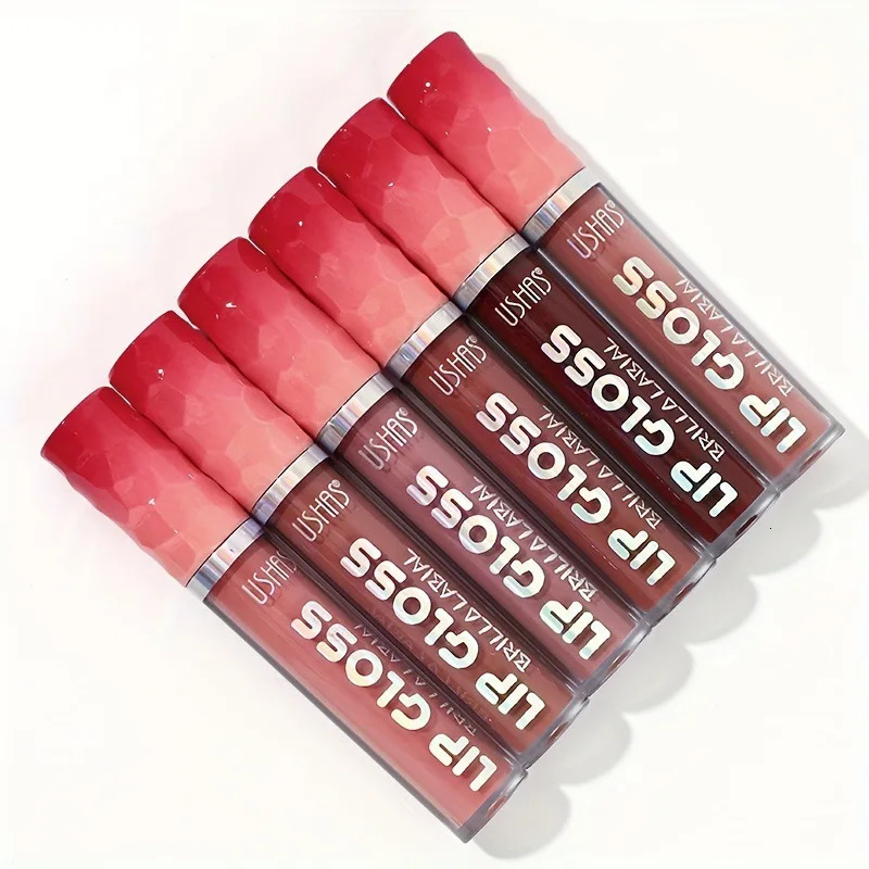 6 colors glossy nourishing moisturizing lip glaze lip gloss matte non-fading liquid lipstick 250717
