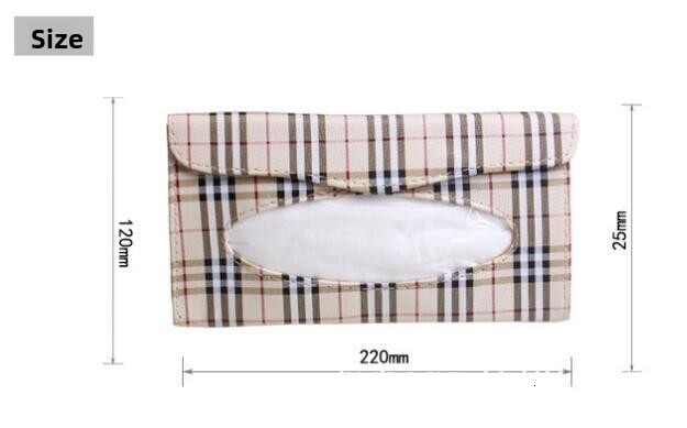 Storage Supplies Simple Sunshade Hanging Holder PU Car Front Dashboard Tissue Dispenser ddmythur