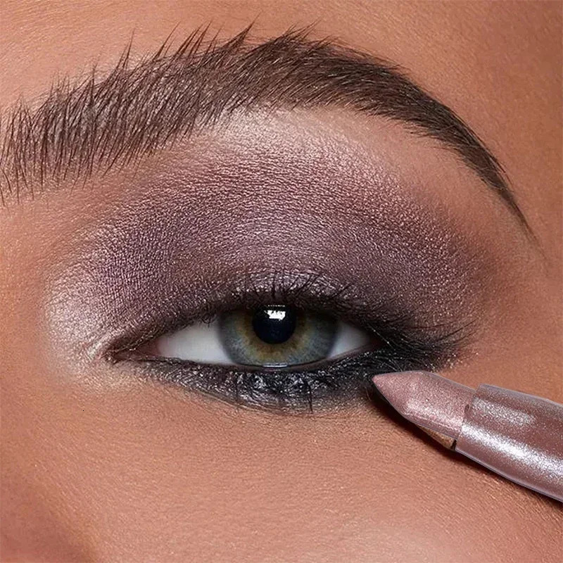 1PC Waterproof Pearlescent Eyeshadow Pencil Stick Lasting Glitter Shimmer Eye Shadow Highlighter Pen Eyes Makeup Tools 250717