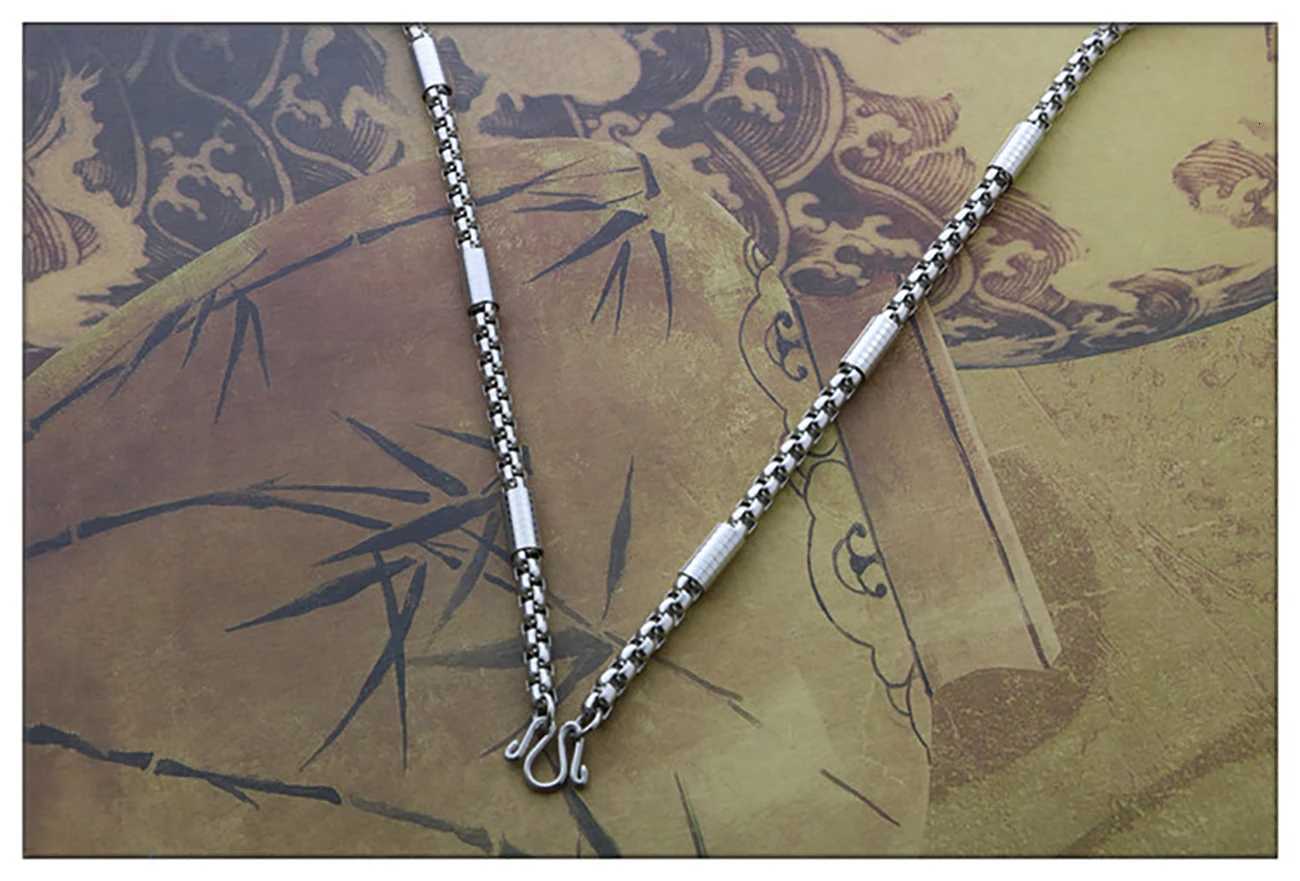 New Stainss Steel Men And Wen Necklace Square Pearl l Pendant Buddha Chain Jewelry Gift Hot Sa W250718