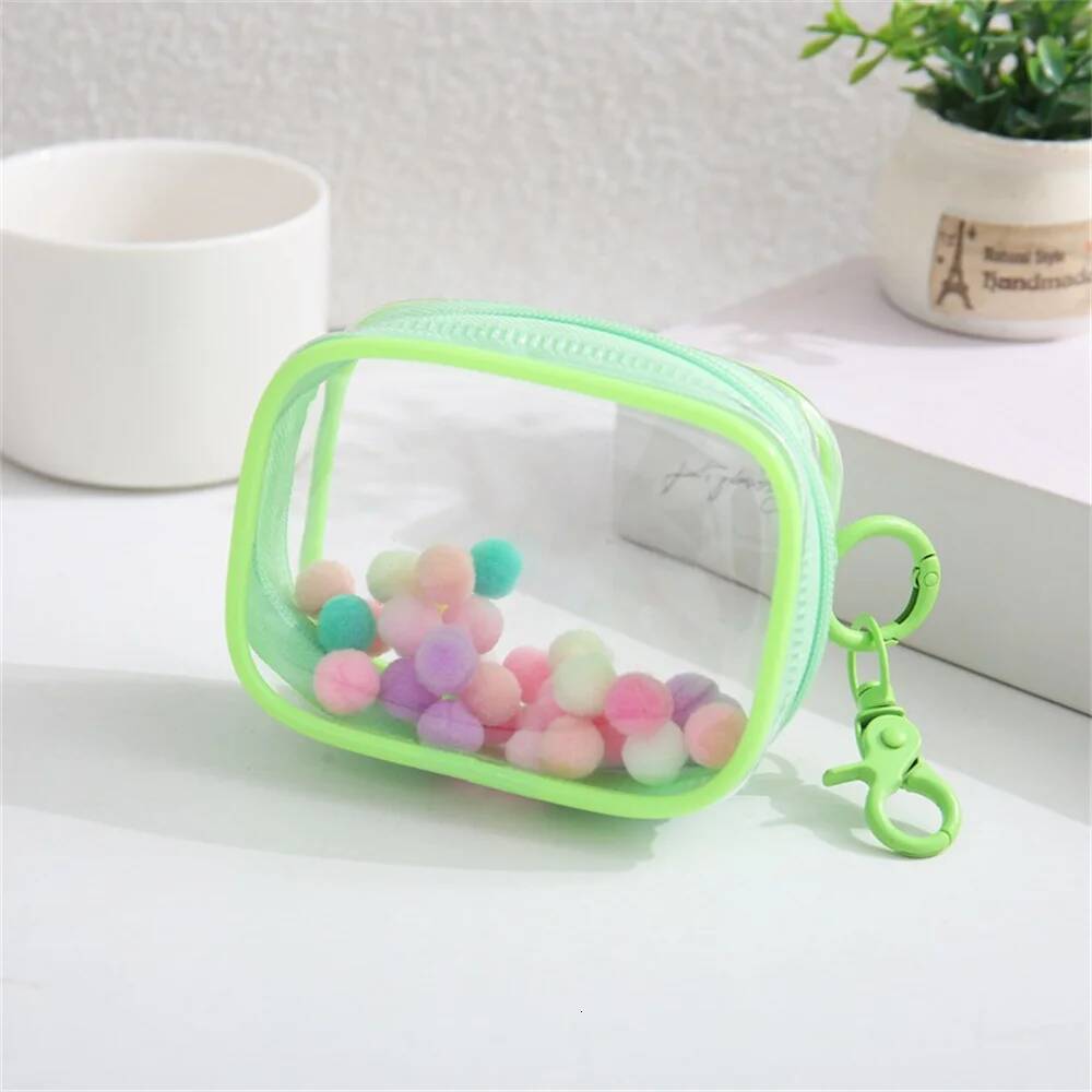 Color Clear Zipper Coin Purse Storage Bag Children Toy Mystery Box Organizer Earphones Chargers Pouch Gift Bags Dustproof Case