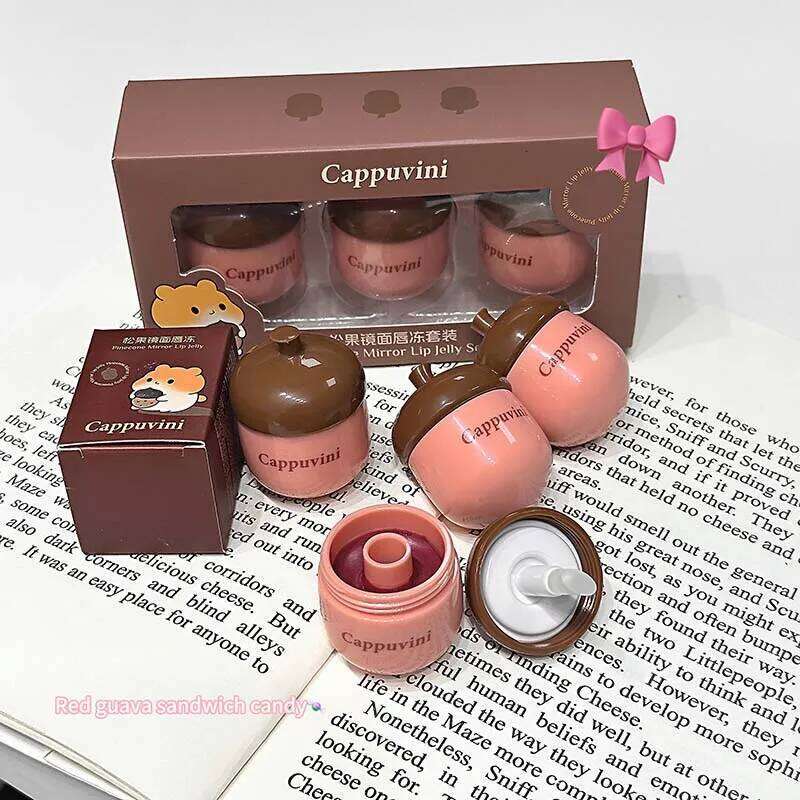 CAPPUVINI Pinecone Mirror Lip Jelly, domestic affordable student-themed lip gloss lipstick X250719
