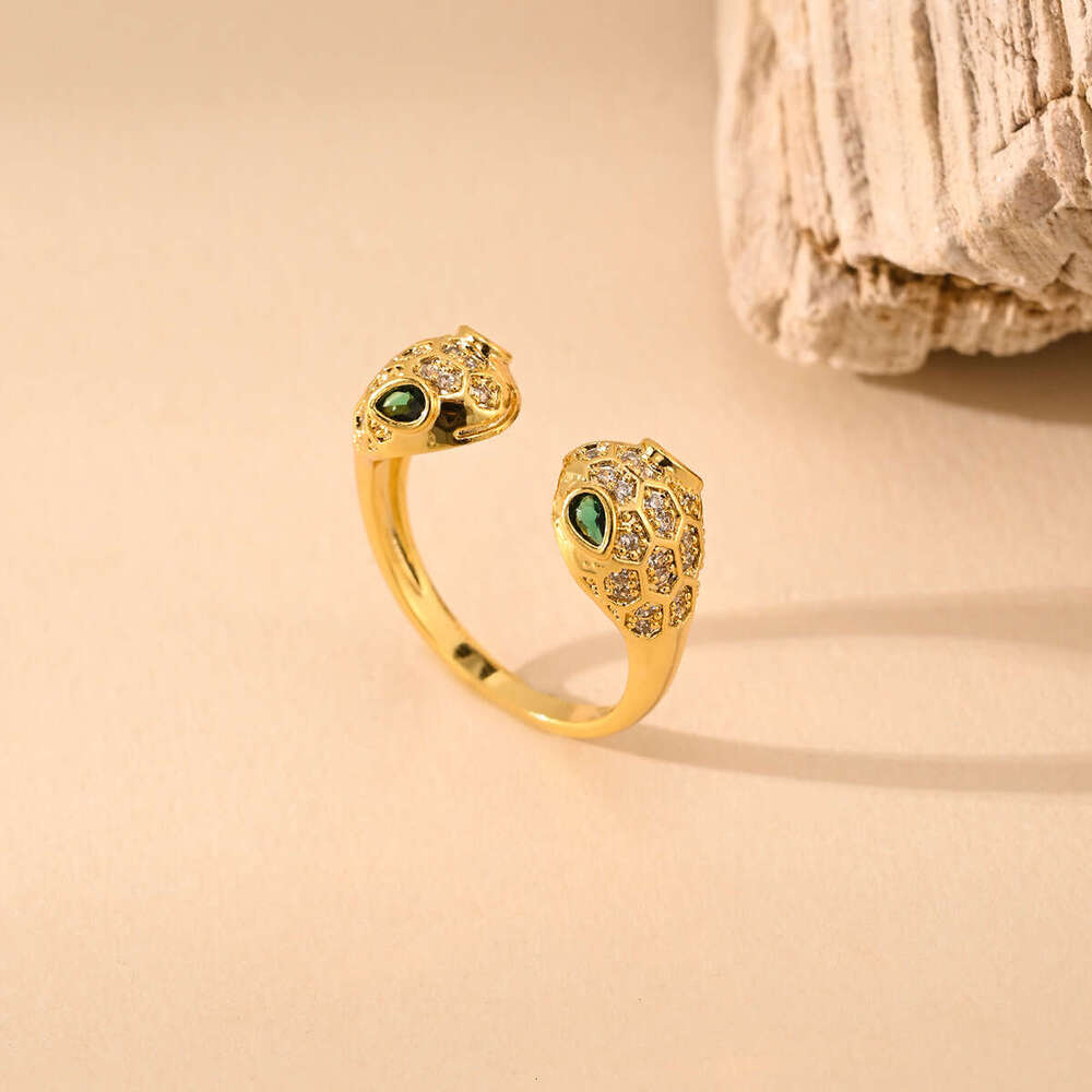 Fashion Versatile Ins Style Light Luxury Snake Ring for Women Unique Niche High-end Sense Jewelry