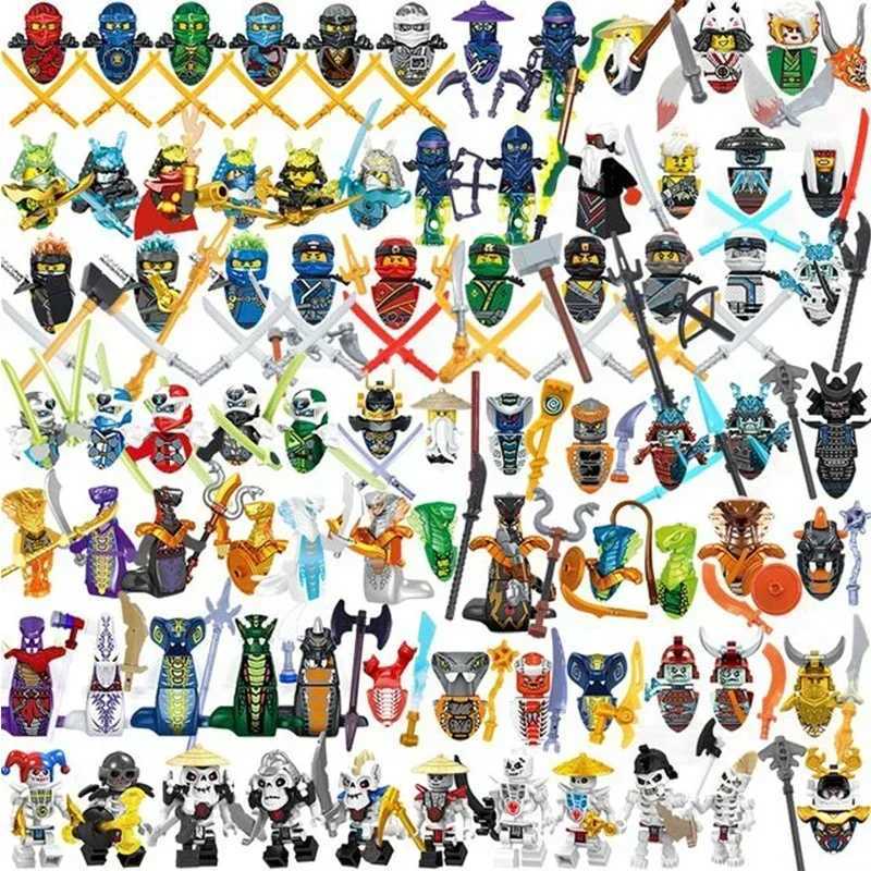 4CM Ninja Characters Figure Building Block Toys Model Figures Kids Gifts Compatible With English L250715