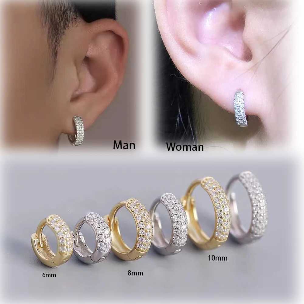 Surgical Steel Silver Gold Color Zircon Lip Ring Nose Hoop Ear Cartilage Tragus Helix Earrings Daith Piercing Men Body Jewelry XJ250718