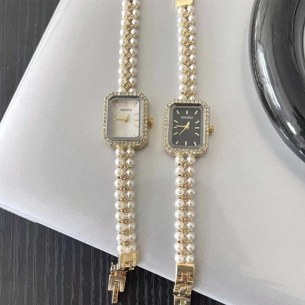 Pearl Studded Strap Women Watch Luxury Ladies Gift Bracelet Watch Fashion Quartz Wristwatches Dropshipping Womens Watches W250718