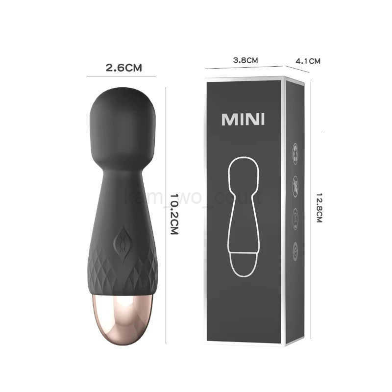 Love God Stick Second Generation Female AV Vibrator Masturbator Charging Variable Frequency Double Headed Vibrator Sex Products M250719