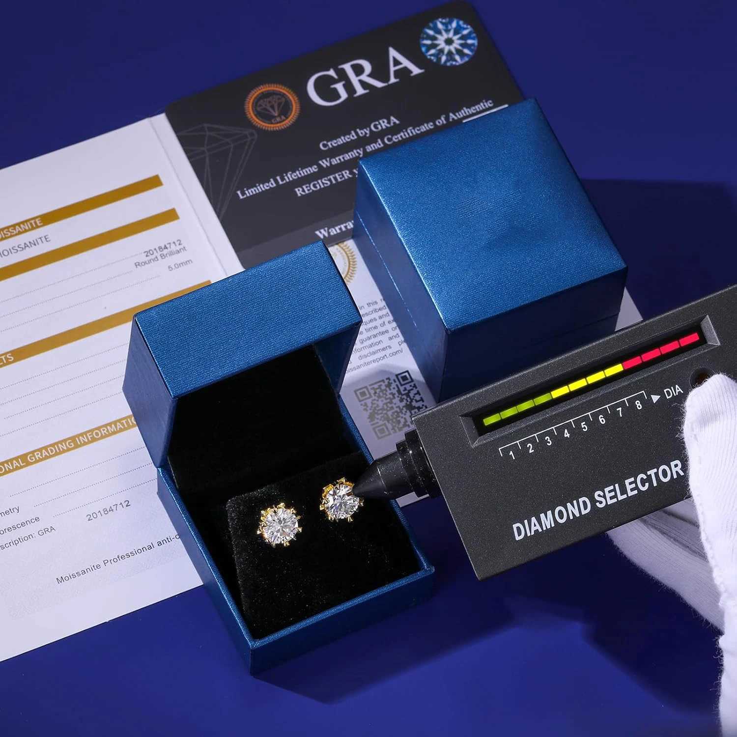 2ct Moissanite Diamond Flower Stud Earrings 18K Gold Plated S925 Silver Women Wedding Jewelry with GRA Certificate XJ250718