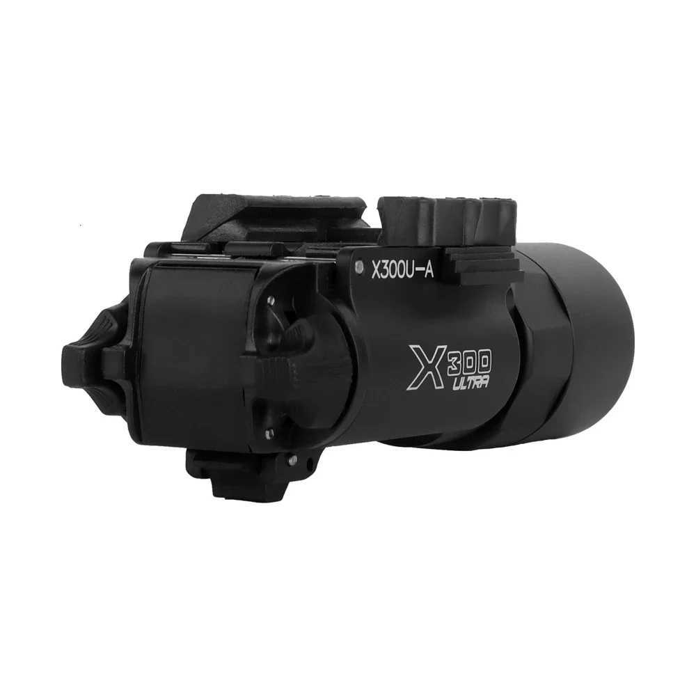 800 Lumens Flashlight SF X300U X300U-A with Right and Both Side Switches Pistol Handgun Helmet LightXJ250718