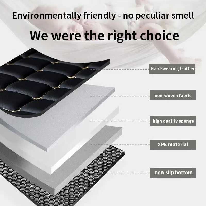 Custom Made Leather Car Floor Mats For Nissan Qashqai J10 2007 2008 2009 2010 2011 2012 2014 Carpets Rugs Foot Pads Accessories S25719