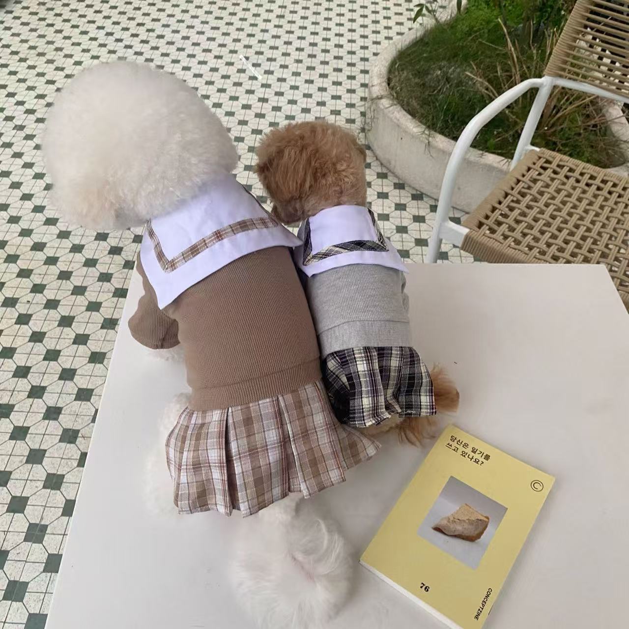 T764 Pet winter warm cotton coat Yorkshire terrier Devon puppy clothes