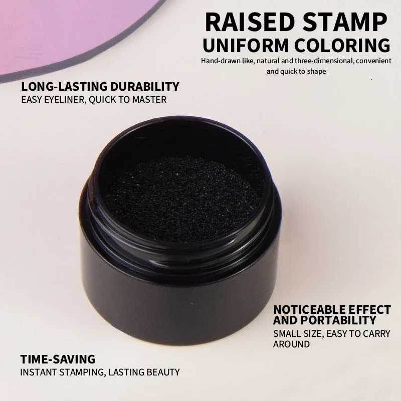 Waterproof Lower Eyelash Stamp Set Easy To Use Quick Dry Eye Liner Portable 0.01mm Tip Lower Lash Stamp With Ink 2 In 1 250717