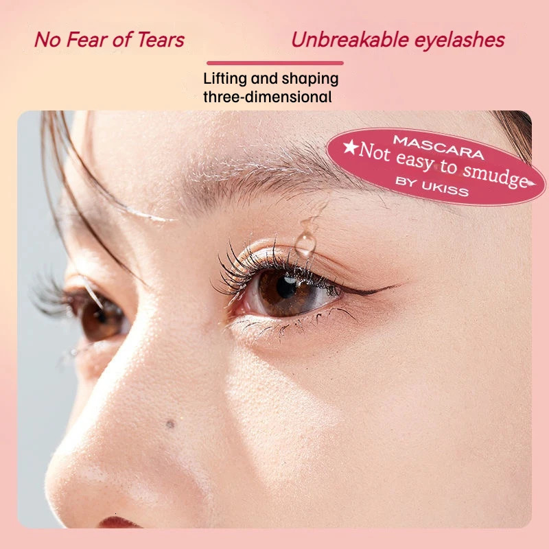 UKISS Eyelash Primer Mascara Eyelashes Base Thick Long-wearing Waterproof Eye Black Brush Beauty Makeup 250717