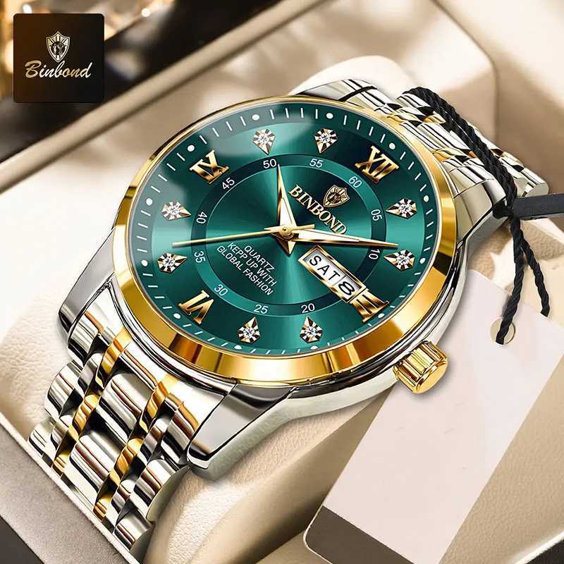 BINBOND Top Brand Luxury Fashion Watch Men 3ATM Waterproof Date Clock Sport Watches Mens Quartz Wristwatch Relogio Masculino W250718
