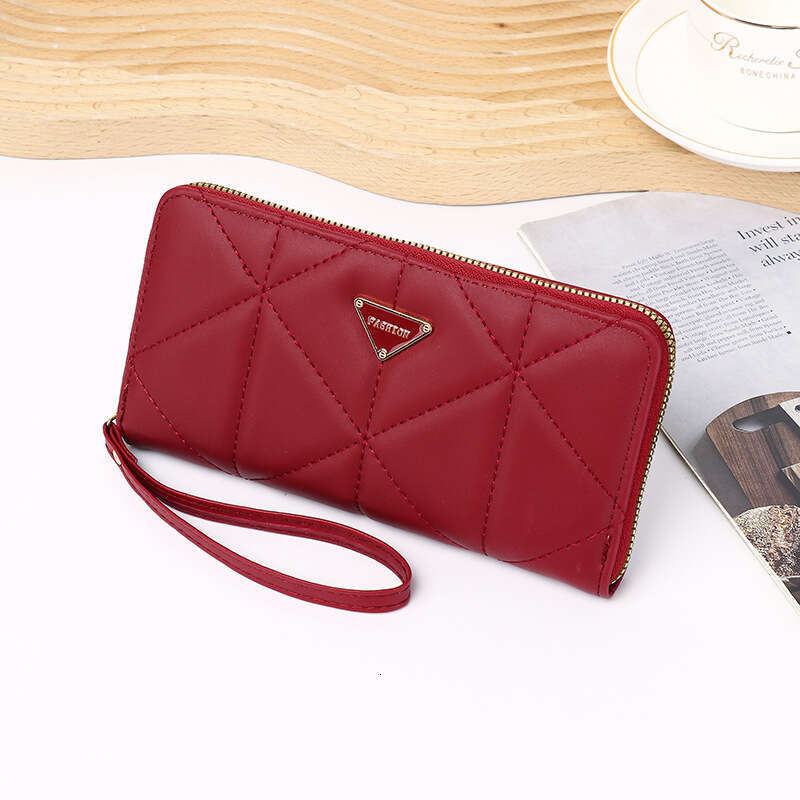 INS Long Large Capacity Zipper Women's Wallet Fashionable High-end Clutch