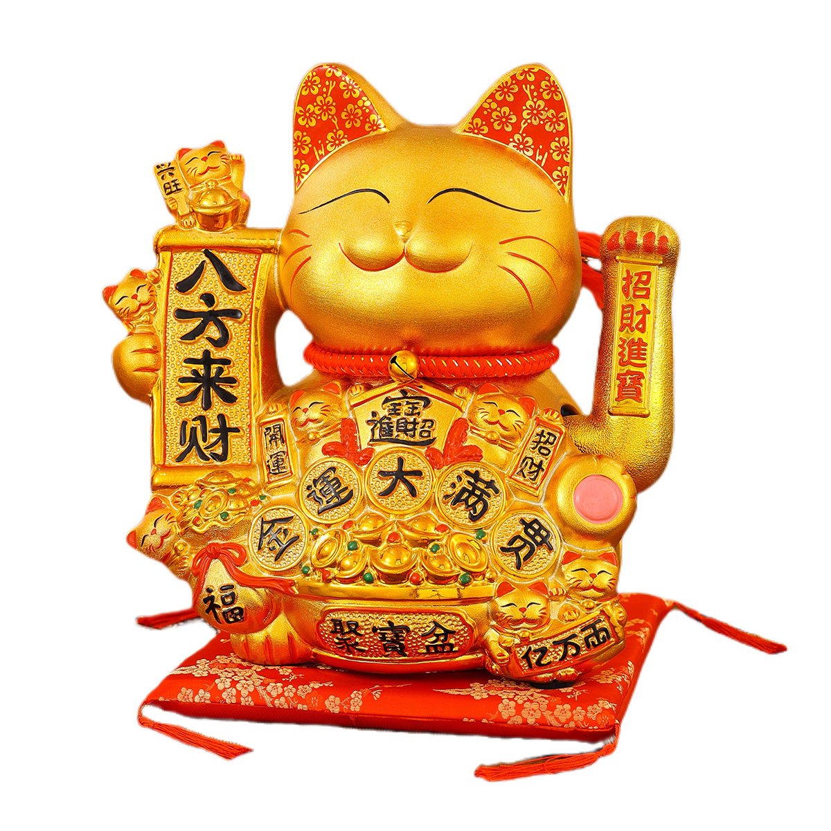 Automated Ceramic Feline Sculpture: A Unique Addition to Your Home Interior Collection Elegant Durable