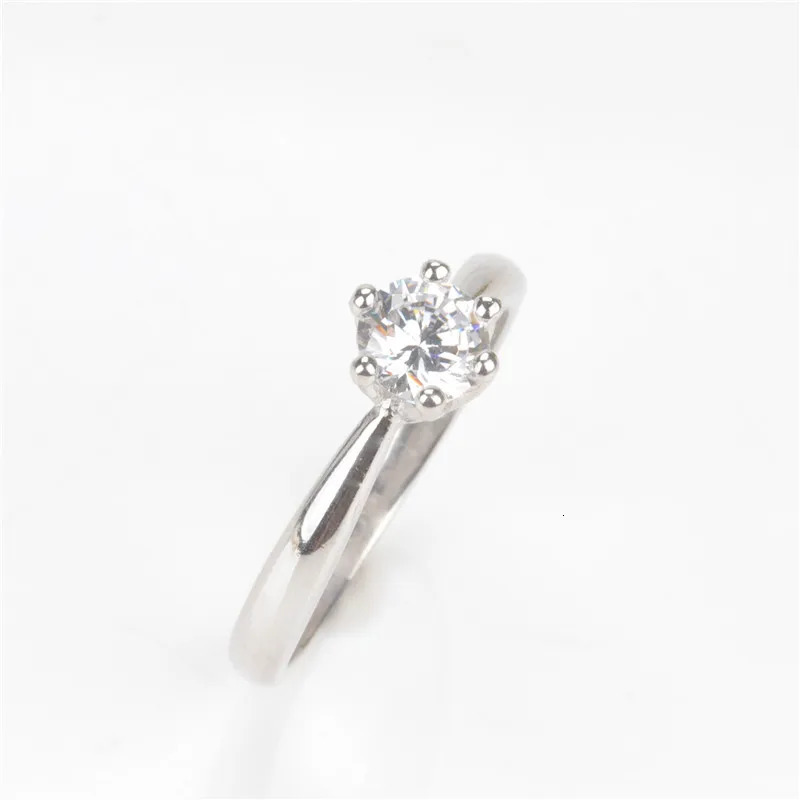 CC Simple Rings For Women Silver-Plated Cubic Zirconia Round Stone Classic Jewelry Bridal Wedding Engagement Anillos CC1456 250715