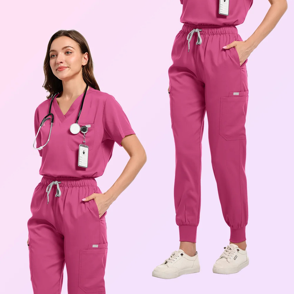 Factory Wholesale Uniform Woman Top With Skirt Scrubs s Big Sizes Clinical Stitch Unisex 250715
