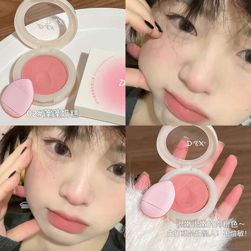 Di&Xi Peach Blossom Bobo Mousse Blush Cream Natural Color Brightening Korean Style Youthful Versatile Girl Makeup X250717 X250719