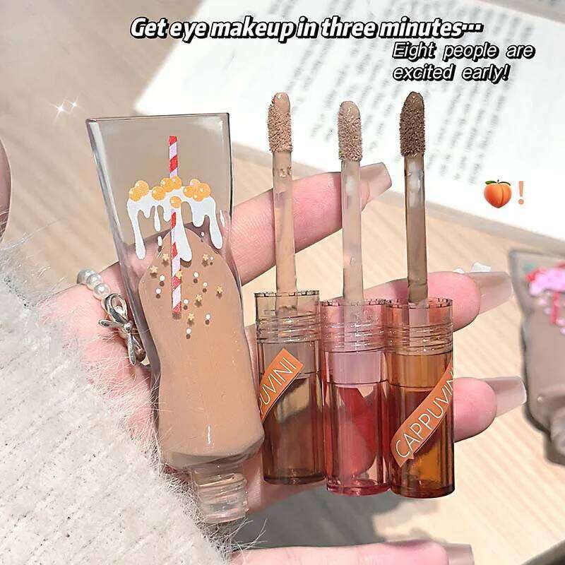 Cappuvini Milk Tea Veet Liquid Monochrome Matte Makeup Long-lasting Eyeshadow X250719