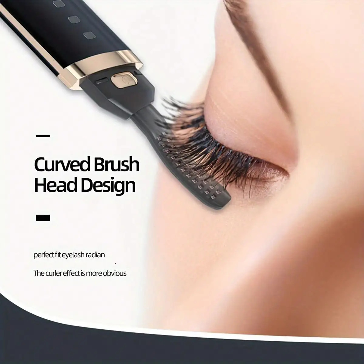 1pc Portable Electric Eyelash Curler Rechargeable For Fast Natural Lash Curling Effect Makeup Tool For Women 250716