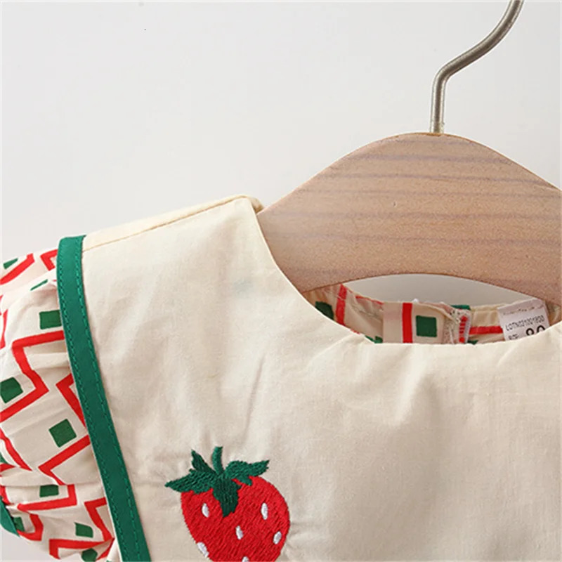 Summer Childrens Clothes Simple Plaid Baby Girls Dresses Short Sleeve Kids Fashion Navy Collar 0 To 3 Years Old Toddler Costume 250715