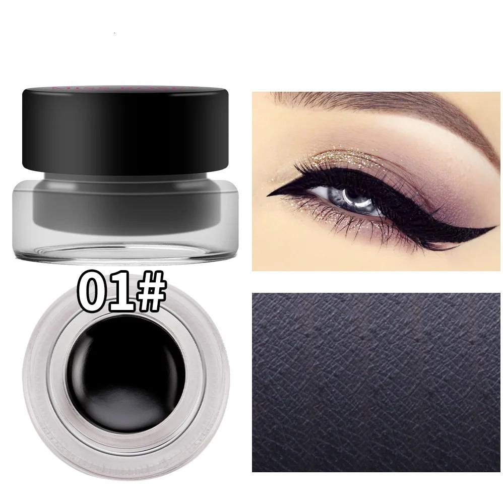 Miss Rose Black Eye liner Pen Makeup Gel Eye Shadow Eyeliner Kajal Eye Shimmer Cosmetics 250717