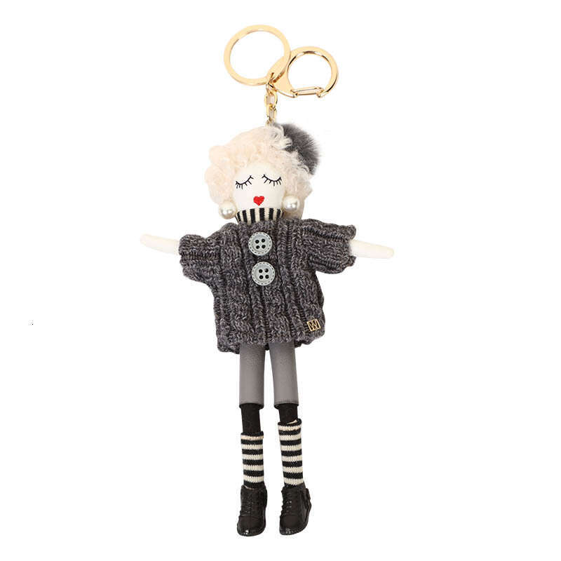 Fashionable Doll Pendant Cartoon Cute Girl Car Bag Keychain Accessories