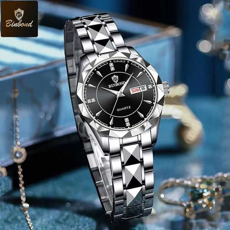 100% Women Watches Luxury Fashion Watch Waterproof Luminous Date Stainless Quartz Ladies Wristwatch Girlfriend Lovers Gift W250718
